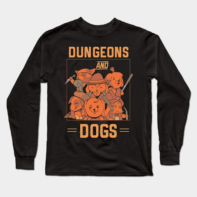 Dungeons And Dogs Long Sleeve T-Shirt by CrissWild